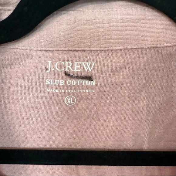 J. Crew Men's Slub Cotton Jersey Pocket Polo Shirt in Coral Reef Size: XL NWT - Picture 3 of 7